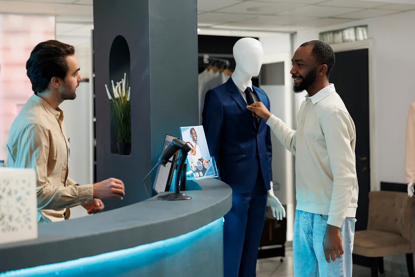 A modern suit shop - technology and bespoke tailoring franchise success with Pearce Bespoke.
