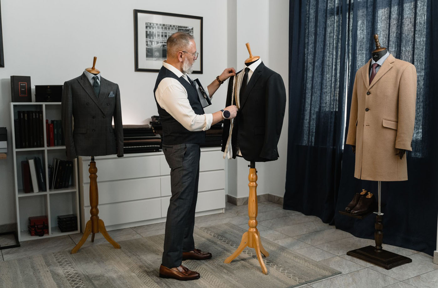 Find a Pearce Bespoke Clothier. Custom Suit Fittings
