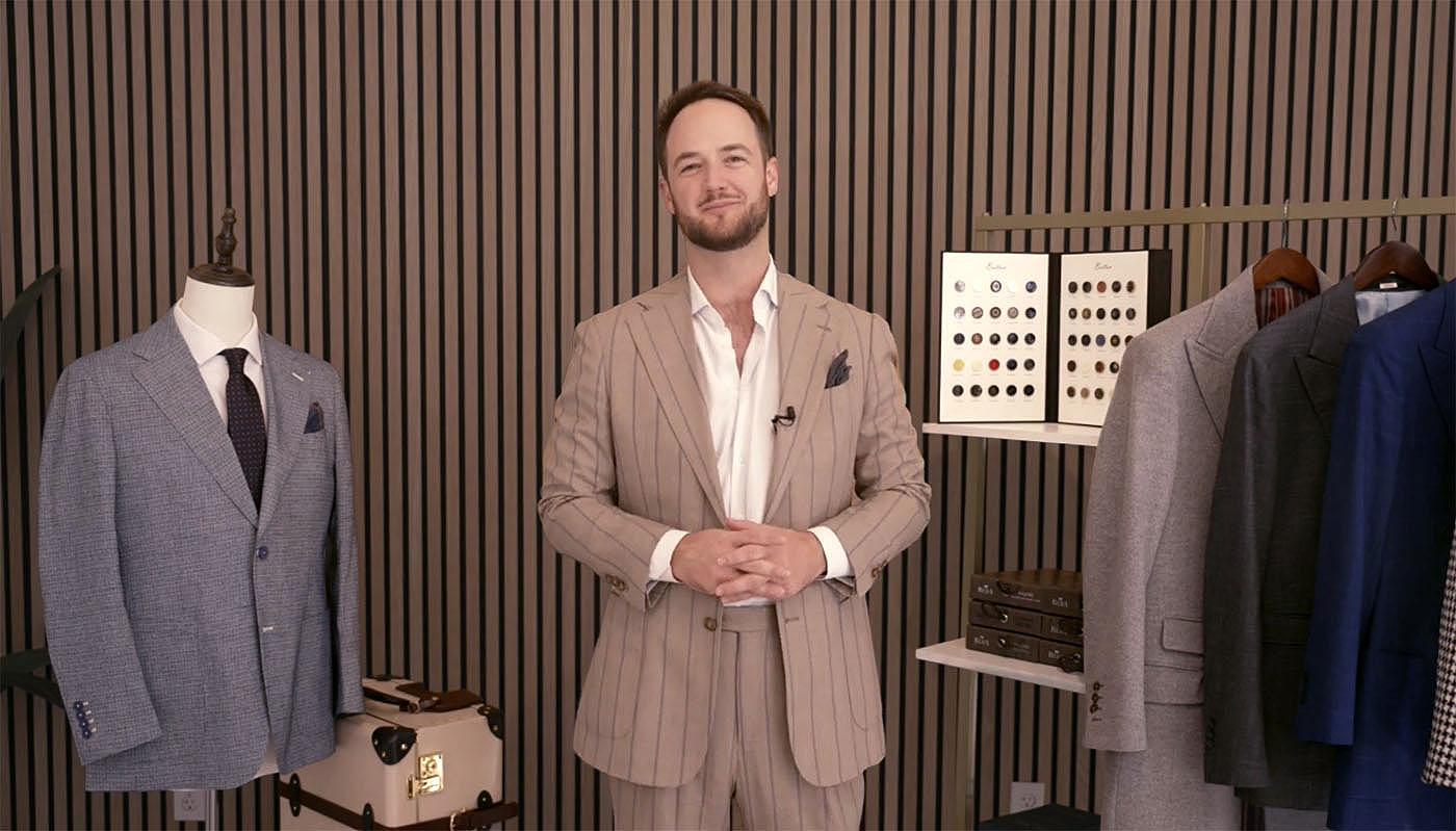 Nathan Pearce, the founder of Pearce Bespoke and a custom clothier in New Orleans, LA.