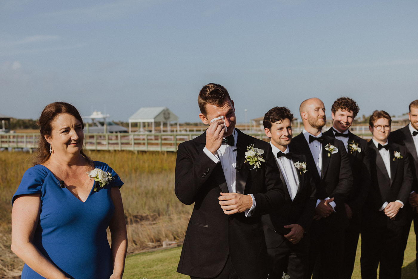 Groomsman at the alter for his wedding day in New Orleans, LA