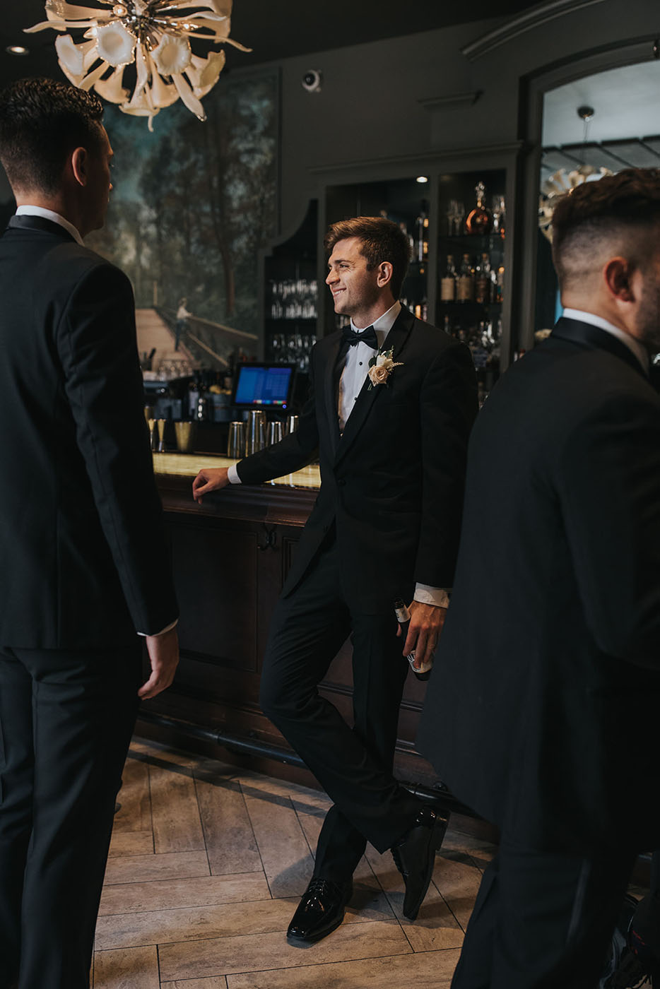 A groomsman in a stunning custom outfit - find New Orleans custom bespoke suits and clothing at Pearce Bespoke.