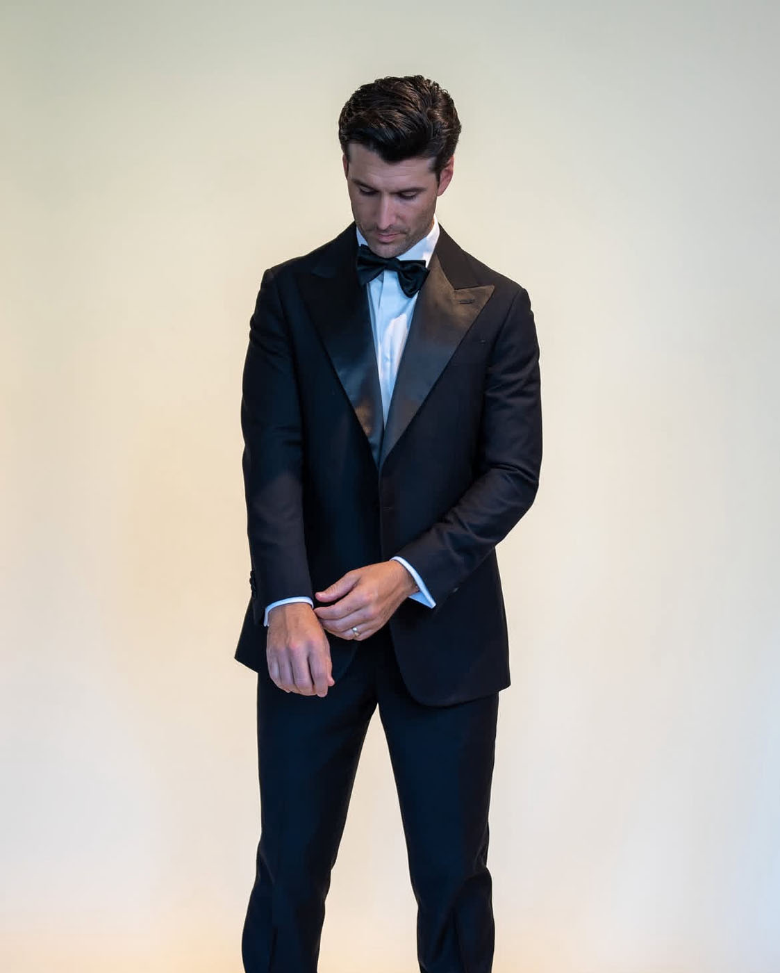A groom in a custom made suit in New Orleans, LA.